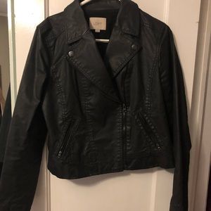 NWOT LOFT Moto faux jacket Medium